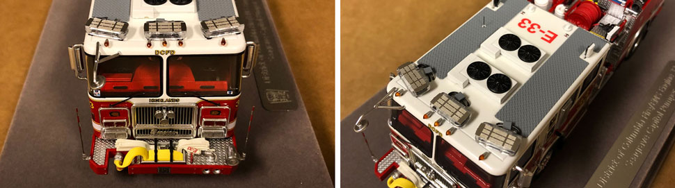 Close up images 3-4 of DC Fire & EMS Engine 33 scale model