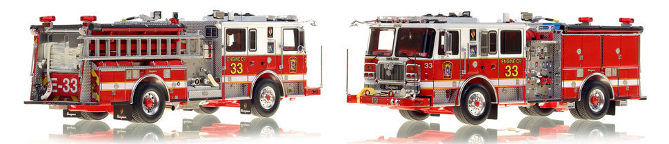 The first museum grade scale model Engine 33 for DC Fire and EMS