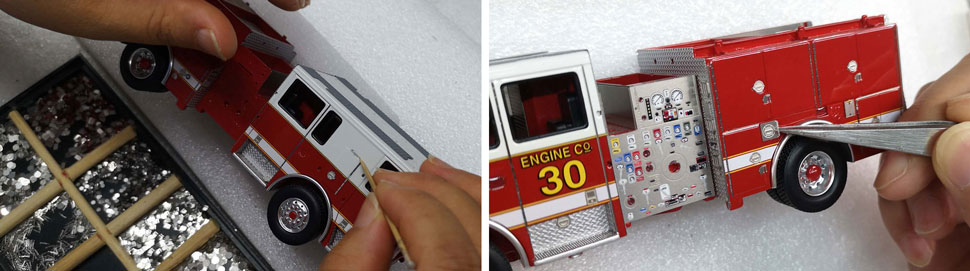 Assembly Pictures 5-6 of Washington D.C. Fire & EMS Seagrave Capitol Engine scale models.