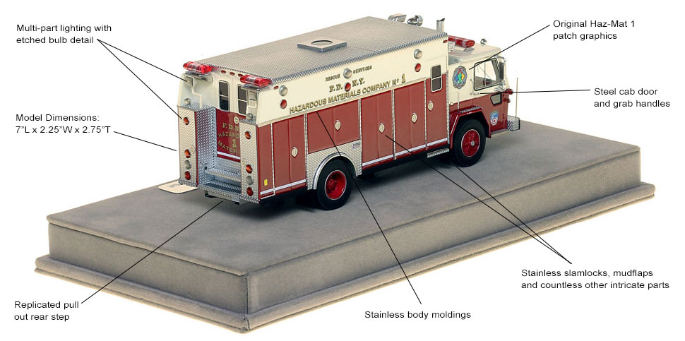 Specs and features of FDNY's 1983 American LaFrance Haz-Mat 1
