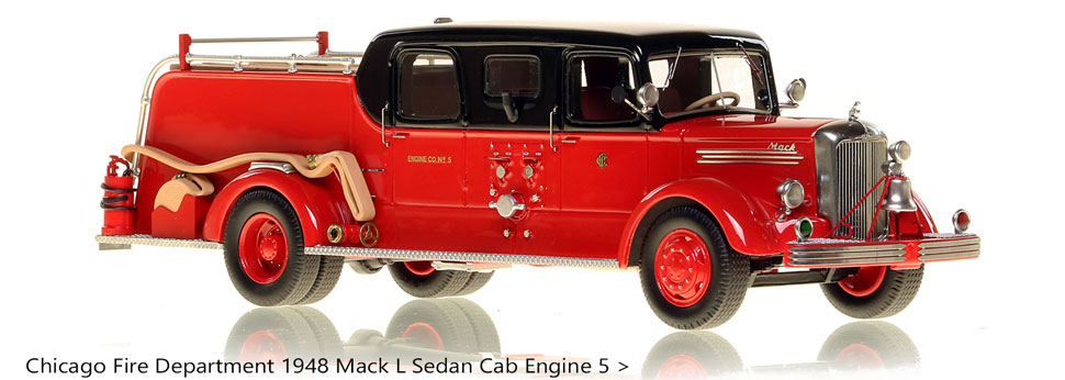 Order your classic Chicago Mack L Sedan Cab Engine 5 scale model!