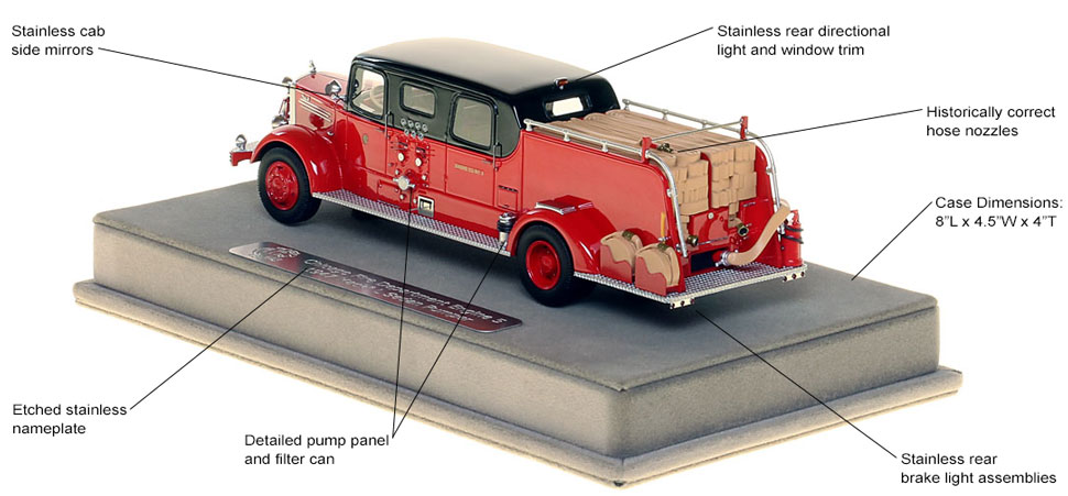 Features and specs of the 1948 CFD Mack L Sedan Cab Engine 5