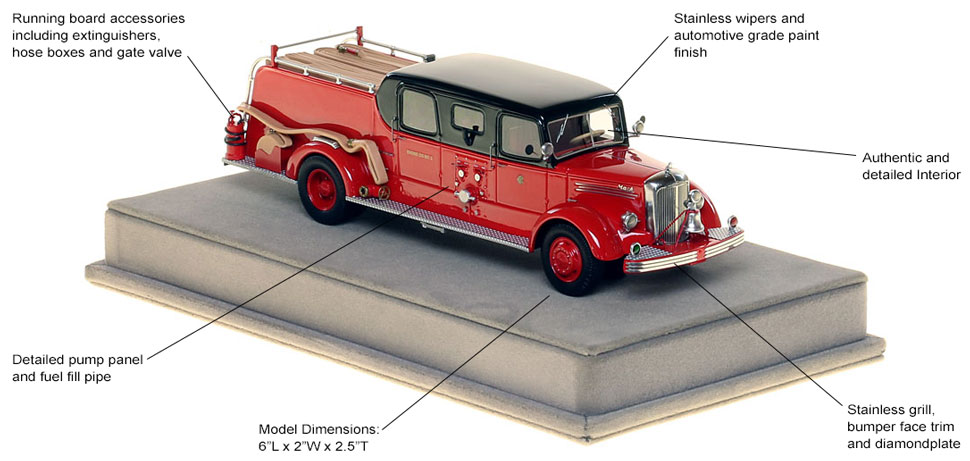 Specs and Features of the 1948 CFD Mack L Sedan Cab Engine 5