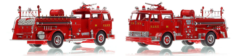FDNY's Mack C Engine 94 scale model is hand-crafted and intricately detailed.