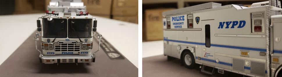 Closeup pictures 11-12 of NYPD HazMat Command ESS 14 scale model