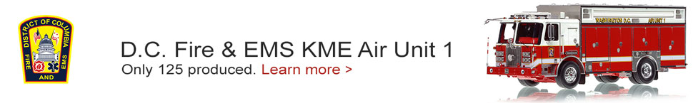 All new D.C. Fire & EMS KME Air Unit 1 scale model