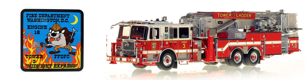 Midnight Express Seagrave Tower Ladder 3...now available to take home!