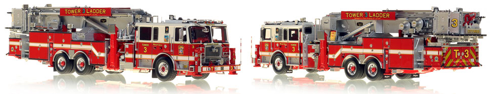 DC's Tower 3 scale model is hand-crafted and intricately detailed.