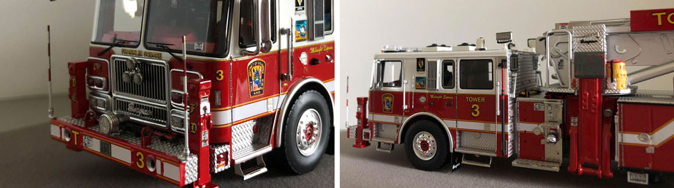 Close up images 3-4 of Midnight Express DC Tower 3 scale model
