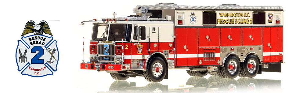 D.C. Fire & EMS Seagrave Rescue 2 scale model