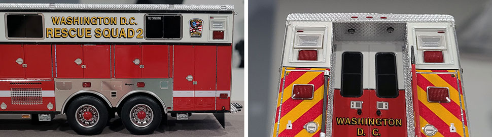 Close up images 5-6 of DC Fire & EMS Rescue 2 scale model