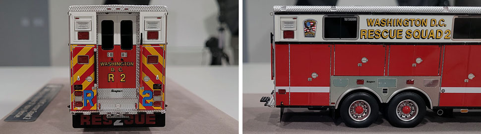 Close up images 7-8 of DC Fire & EMS Rescue 2 scale model