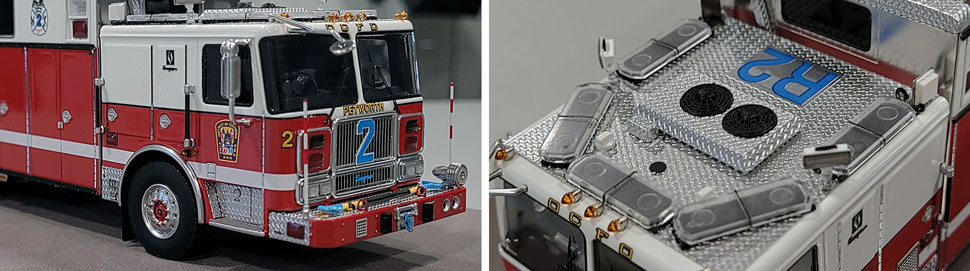 Close up images 9-10 of DC Fire & EMS Rescue 2 scale model