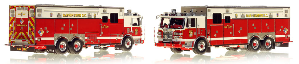 Washington DC Fire & EMS Pierce Arrow XT HazMat 1 scale model