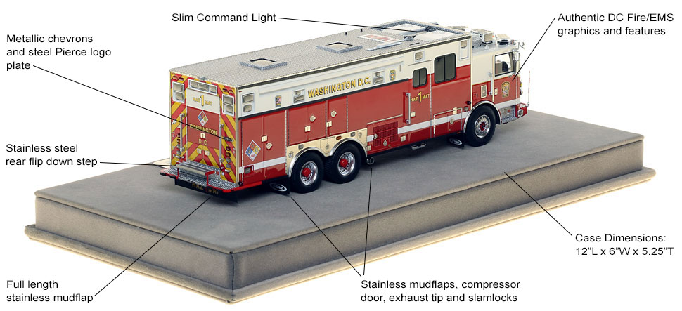 Specs and Features of DC Fire and EMS HazMat 1 scale model