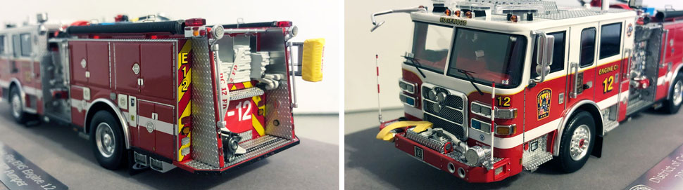 Closeup pics 3-4 of DC Fire & EMS Engine 12 scale model