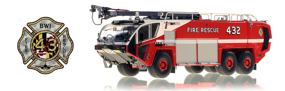 Baltimore Washington Fire & Rescue Oshkosh Striker 3000 - Rescue 432 scale model