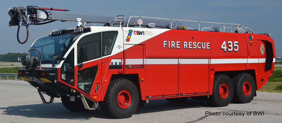 Baltimore Washington International Fire & Rescue 435 Oshkosh 6x6 Striker 3000