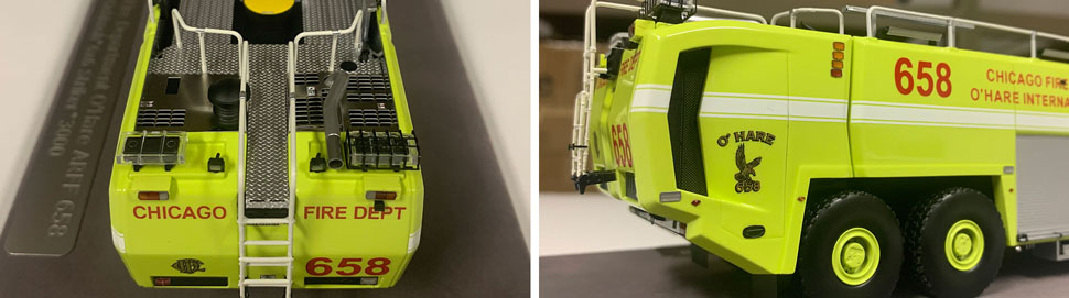 Close up images 11-12 of Chicago O'Hare ARFF 658 scale model