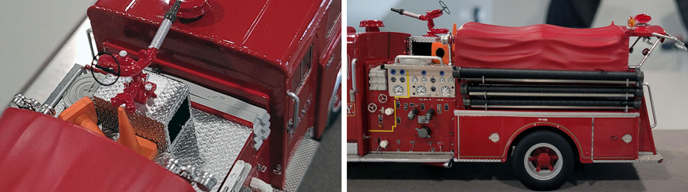 vClose up images 5-6 of FDNY 1983 Mack CF Engine 10 scale model