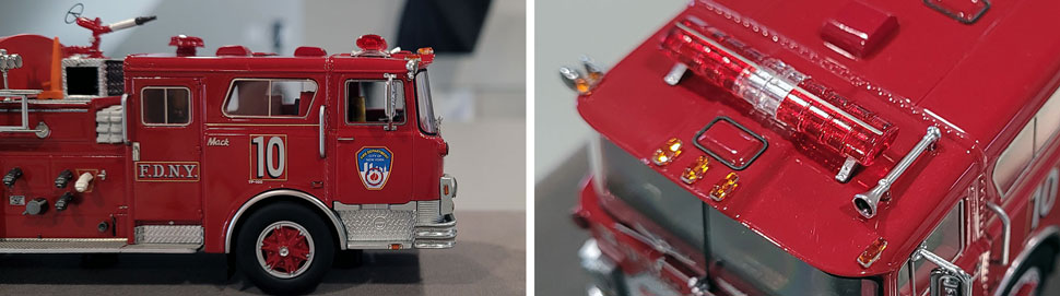 vClose up images 9-10 of FDNY 1983 Mack CF Engine 10 scale model