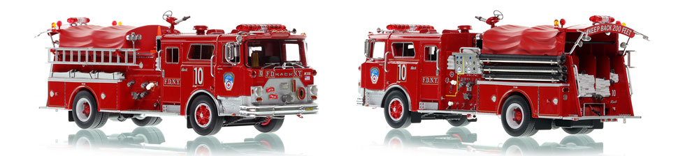 The first museum grade scale model of Manhattan's 1983 Mack CF Engine 10