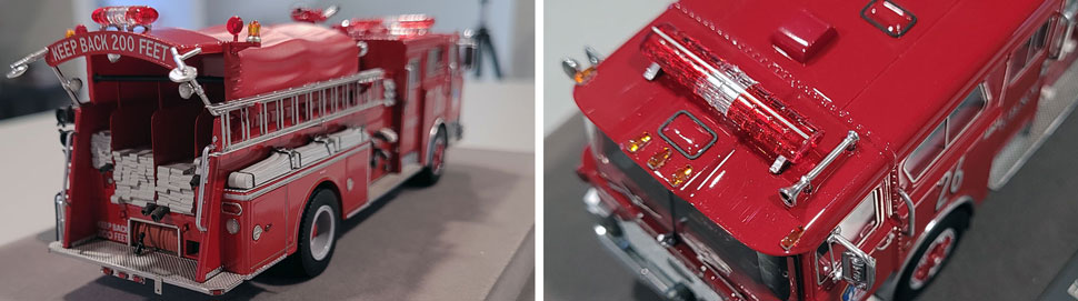 Close up images 3-4 of FDNY 1983 Mack CF Engine 26 scale model