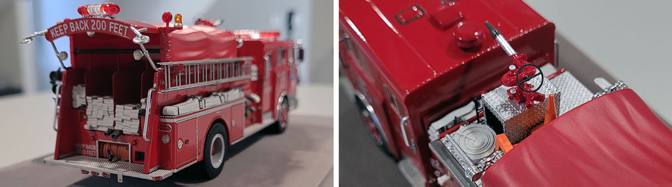 Close up images 3-4 of FDNY 1983 Mack CF Engine 65 scale model