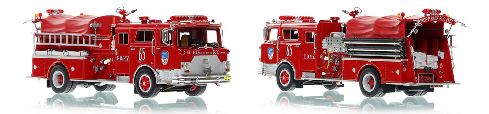 The first museum grade scale model of Manhattan's 1983 Mack CF Engine 65