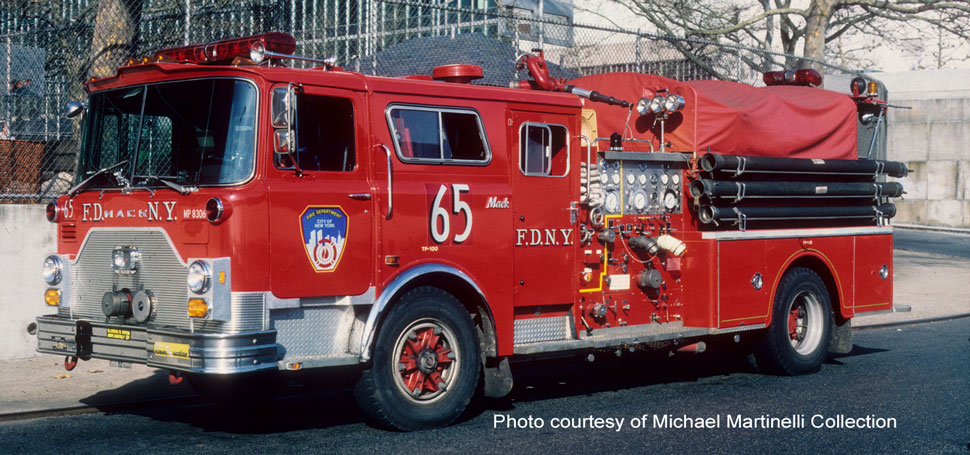 FDNY 1983 Mack CF Engine 65 courtesy of Michael Martinelli Collection