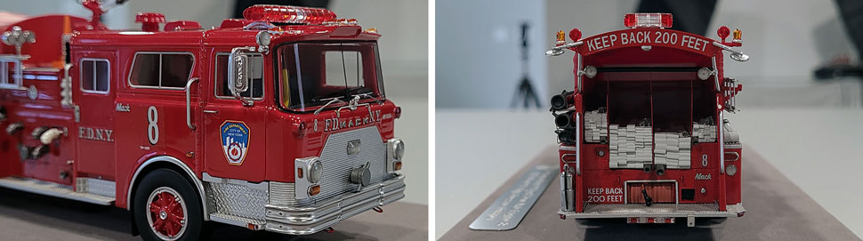 Close up images 1-2 of FDNY 1983 Mack CF Engine 8 scale model