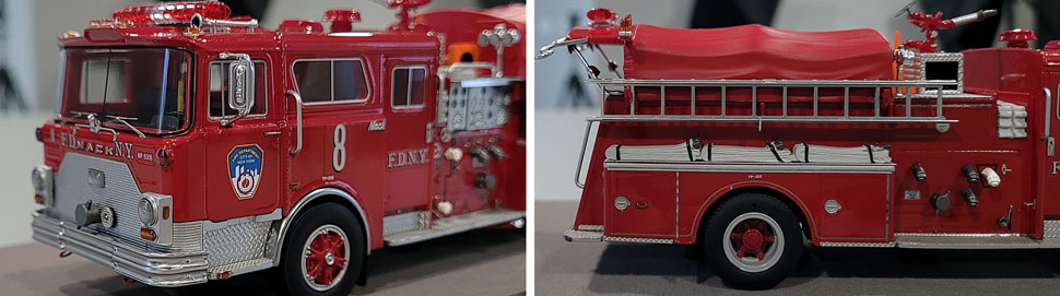 Close up images 9-10 of FDNY 1983 Mack CF Engine 8 scale model