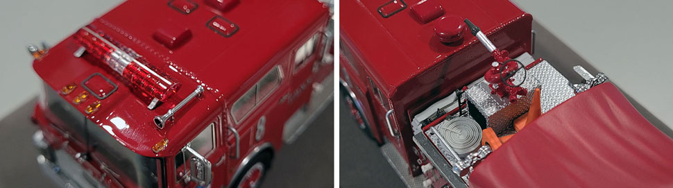 Close up images 3-4 of FDNY 1983 Mack CF Engine 8 scale model