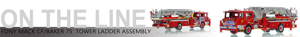 FDNY's 1972-73 Mack CF/Baker Tower Ladder scale model assembly pictures
