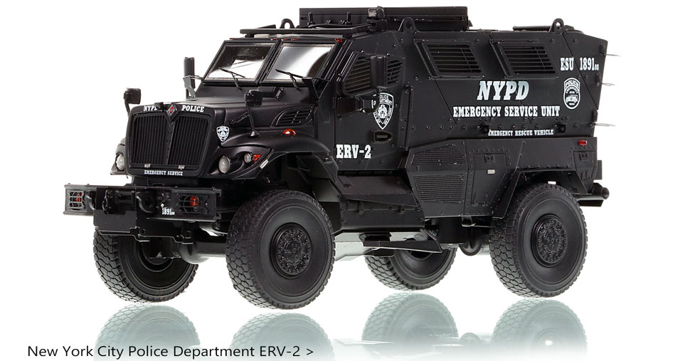 NYPD ERV-2 International MVP 4x4 scale model