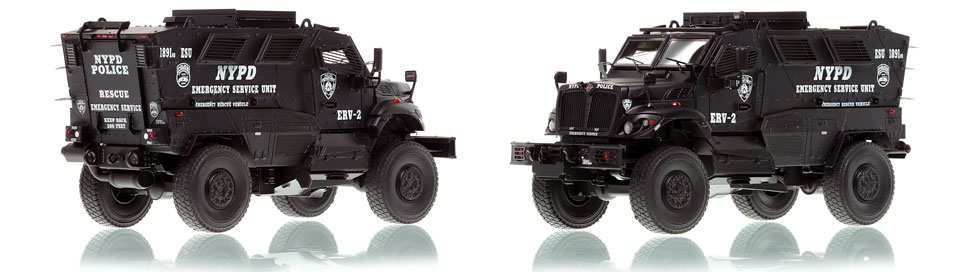 NYPD ERV-2 scale model is hand-crafted and intricately detailed.