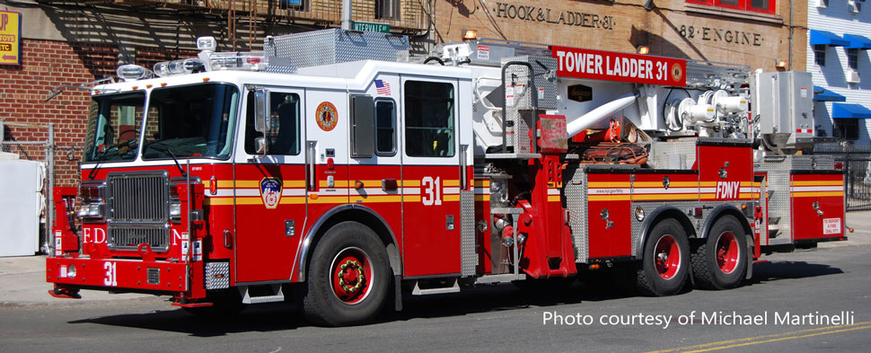 FDNY Tower Ladder 31 in the Bronx courtesy of Michael Martinelli