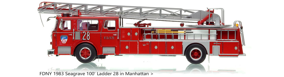 Manhattan's 1983 Ladder 28 in 1:50 scale