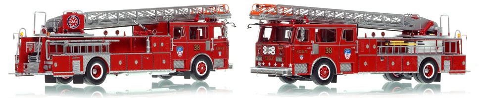 FDNY's 1983 Seagrave Ladder 38 is now available as a museum grade replica