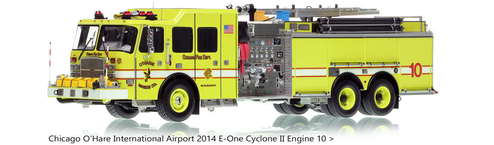 Check out the Chicago O'Hare E-One Cyclone II Engine 10 replica!