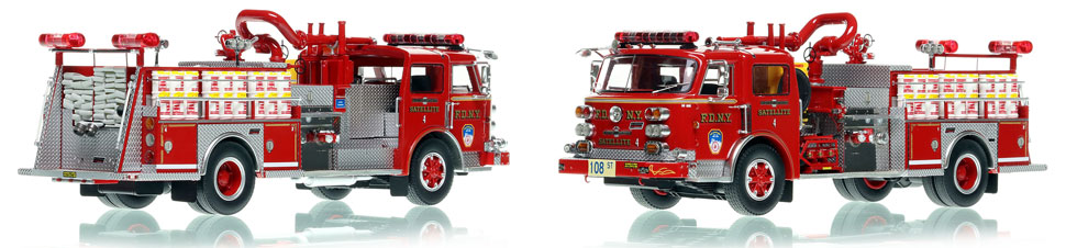 The first museum grade scale model of FDNY 1982 American LaFrance Satellite 4 in Queens