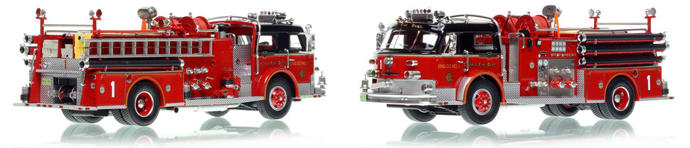 Chicago's 1972 ALF Engine Co. 1 scale model is hand-crafted and intricately detailed.