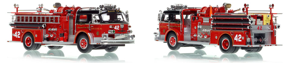 Chicago's 1972 ALF Engine Co. 42 scale model is hand-crafted and intricately detailed.