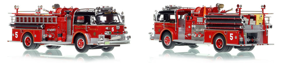 Chicago's 1972 ALF Engine Co. 5 scale model is hand-crafted and intricately detailed.