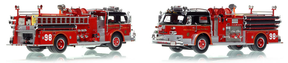 Chicago's 1972 ALF Engine Co. 98 scale model is hand-crafted and intricately detailed.
