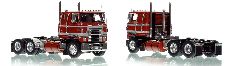 The first museum grade scale model of the International 4070B Transtar II Cabover tractor - Jerry Hite, Inc