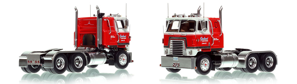 Zeeland Freight Services 1980 International 4070B Transtar II 1:50 scale model is hand-crafted and intricately detailed.