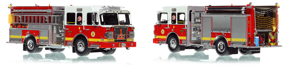 The first museum grade scale model of Philadelphia Fire Department Spartan Engine 1