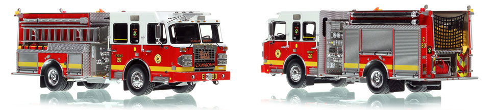 The first museum grade scale model of Philadelphia Fire Department Spartan Engine 20