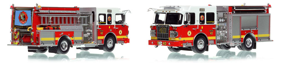 The first museum grade scale model of Philadelphia Fire Department Spartan Engine 40